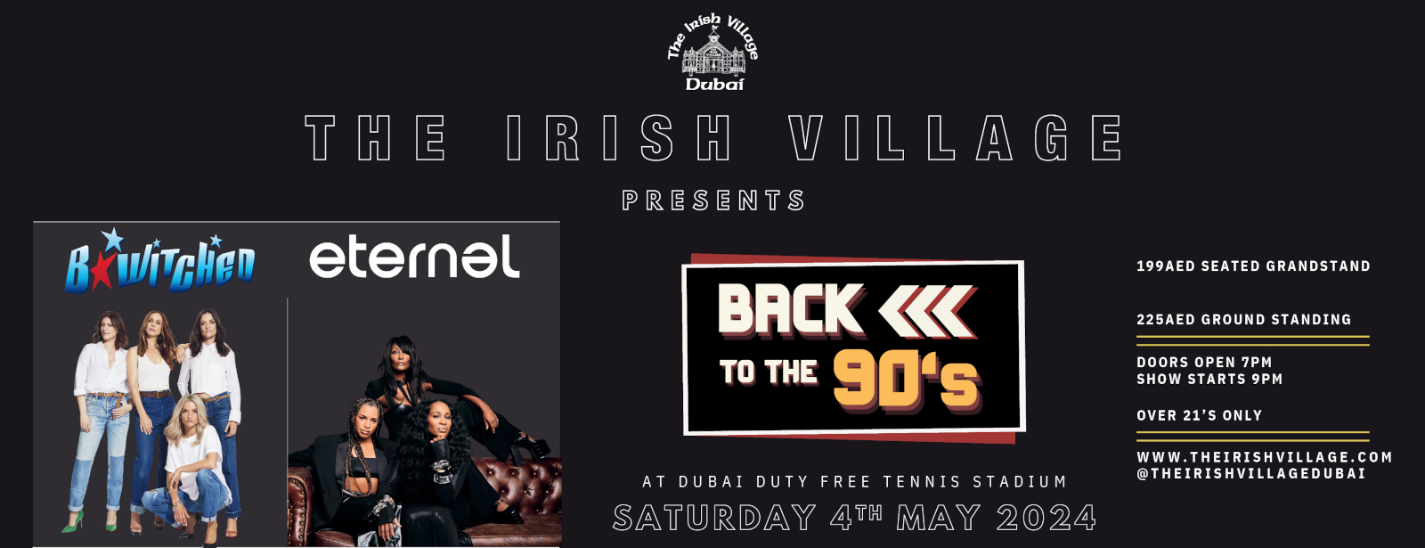 The Irish Village Presents Back to the 90's